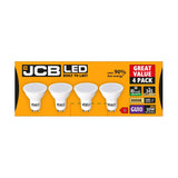 GU10 LED Bulb 4.9W 345lm Non-Dimmable - Warm White 3000K, 4 Pack retail pack