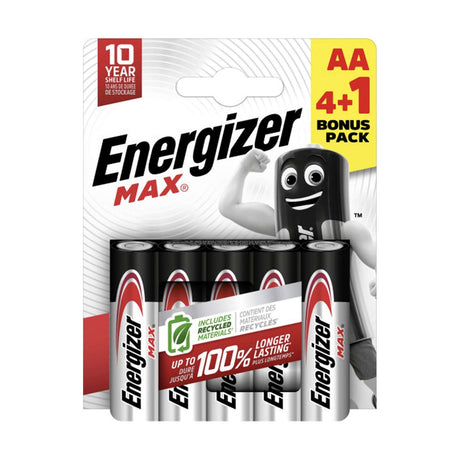 Energizer Max AA Batteries (LR6) - 5 Pack retail pack