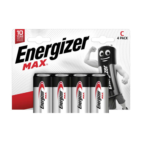 Energizer Max C Batteries (LR14) - 4 Pack retail pack