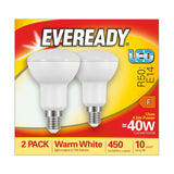 E14 (SES) LED R50 Bulb 4.5W 450lm - Warm White 2700K, 2 Pack retail pack