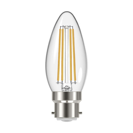 B22 (BC) LED Filament Candle Bulb 4W 470lm - Warm White 2700K