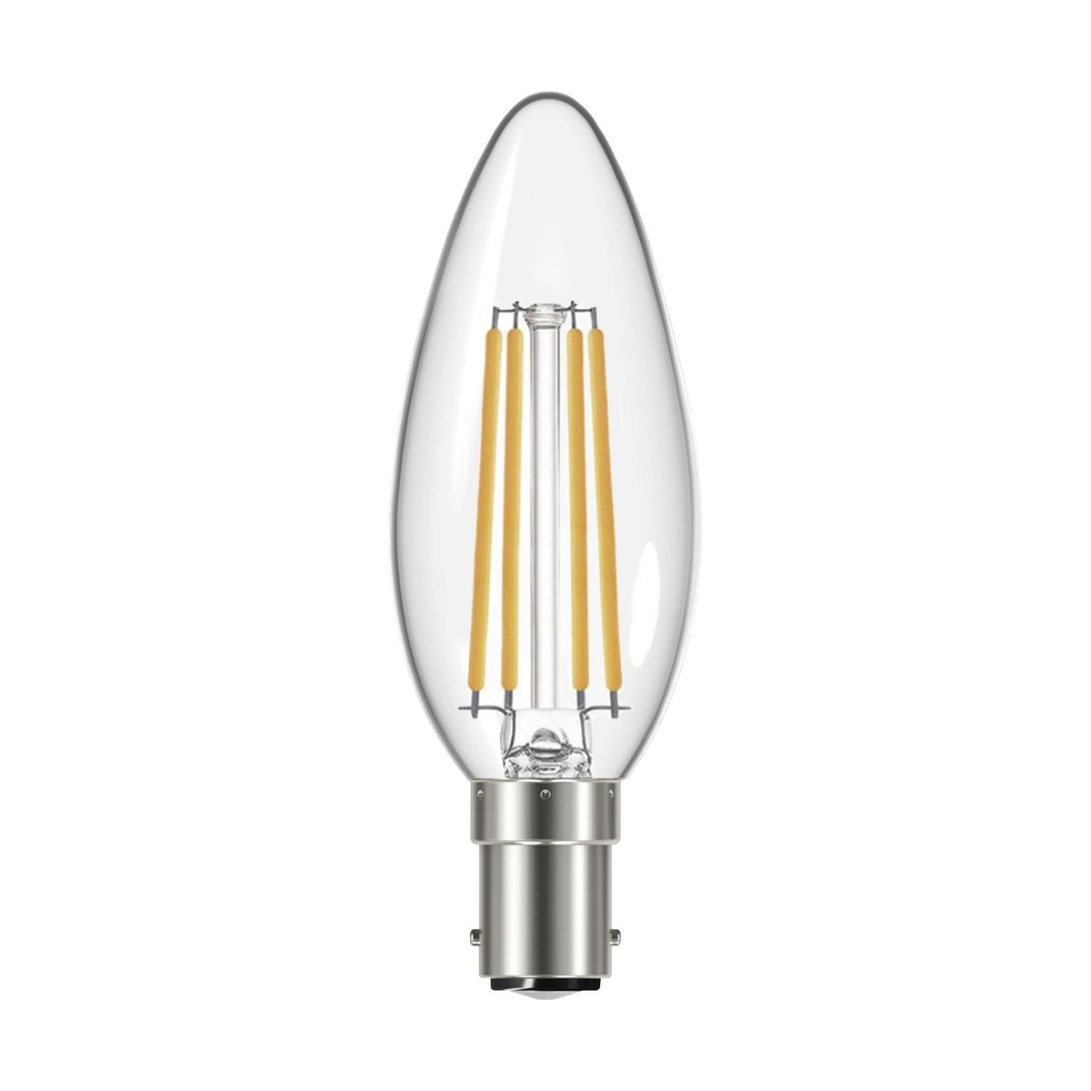 B15 LED Filament Candle Bulb 4W 470lm - Warm White 2700K - Eveready