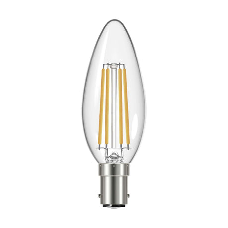 B15 (SBC) LED Filament Candle Bulb 4W 470lm - Warm White 2700K