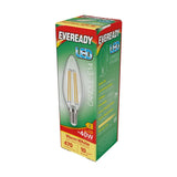 E14 LED Filament Candle Bulb 4W 470lm - Warm White 2700K - Eveready retail pack