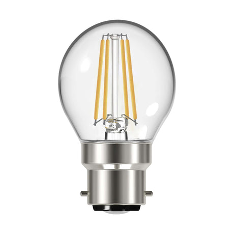 B22 (BC) LED Filament Golf Bulb 4W 470lm - Warm White 2700K