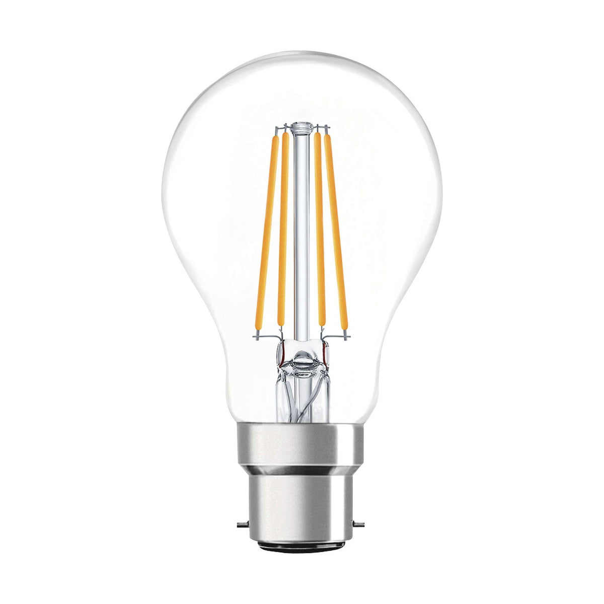 B22 (BC) LED Filament GLS Bulb 7W 806lm - Warm White 2700K