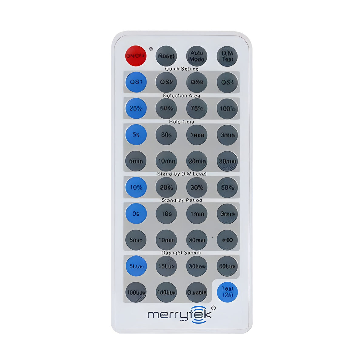 IP65 Microwave & Daylight Sensor Remote Control