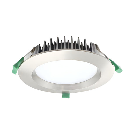 18W IP54 2700K Dimmable LED Downlight - Brushed Nickel