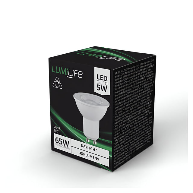 LumiLife LED GU10 5W 450lm 5,000K (Daylight) Dimmable