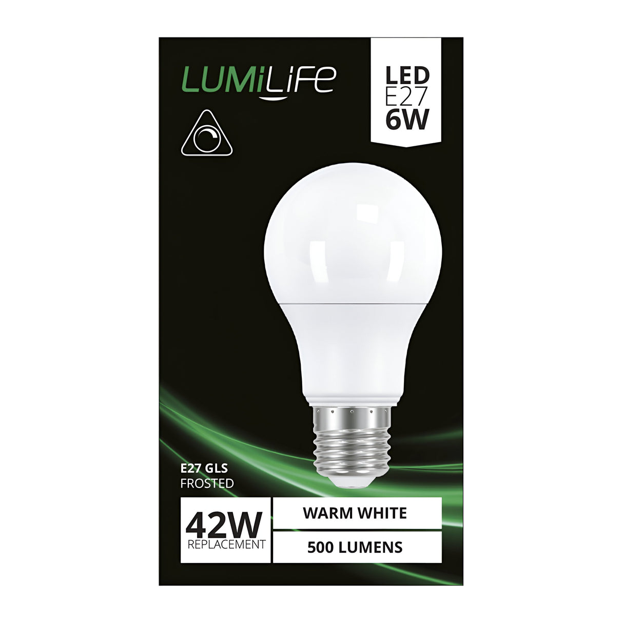 LumiLife LED GLS E27 (ES) 470lm 5W 2,700K (Warm White) Dimmable