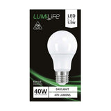 E27 (ES) LED GLS Bulb 4.9W 470lm Non-Dimmable - Daylight 6500K