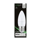 E27 LED Candle Bulb 4.2W 470lm Dimmable - Cool White 4000K - LumiLife