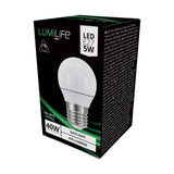E27 (ES) LED Golf Bulb 4.2W 470lm Dimmable - Daylight 6500K