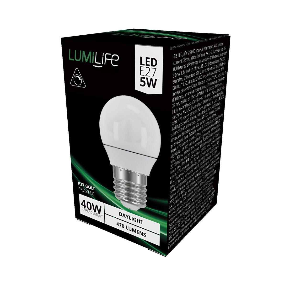 LumiLife LED Golf E27 (ES) 470lm 4.2W 6,500K (Daylight) Dimmable