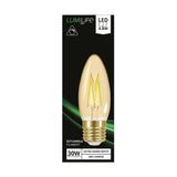 E27 (ES) LED Candle Bulb 3.7W 330lm Dimmable - Warm White 2200K