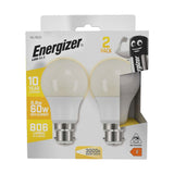 B22 LED GLS Bulb 8.8W 806lm - Warm White 3000K, 2 Pack retail pack