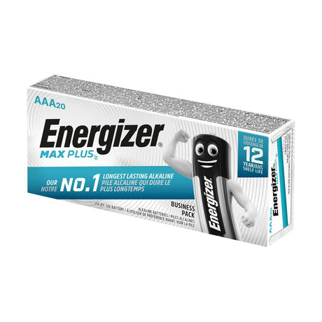 Energizer Max Plus AAA Batteries (LR03) - 20 Pack retail pack