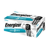 A pack of Energizer Max Plus 9V PP3 6LR61 Alkaline Batteries (20 Pack) promises extended battery life, featuring packaging that highlights a 5-year shelf life and displays a smiling battery character with flexed arms.