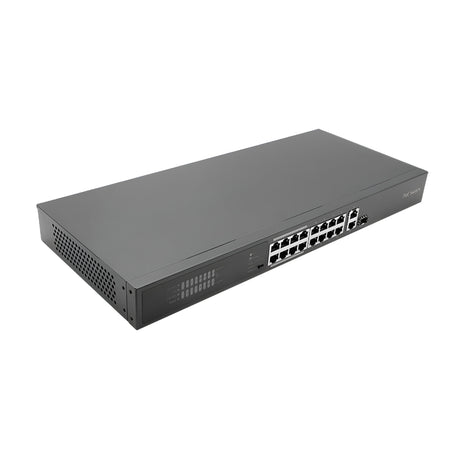 16 Port PoE Switch 225W - Black