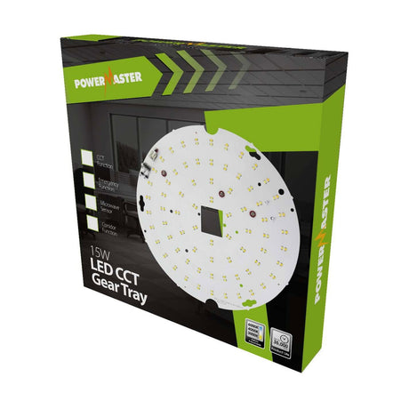 15W CCT Adjustable Microwave Sensor LED Gear Tray - 3000K-6000K retail pack