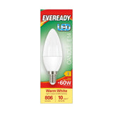 E14 (SES) LED Candle Bulb 7.3W 806lm - Warm White 3000K retail pack