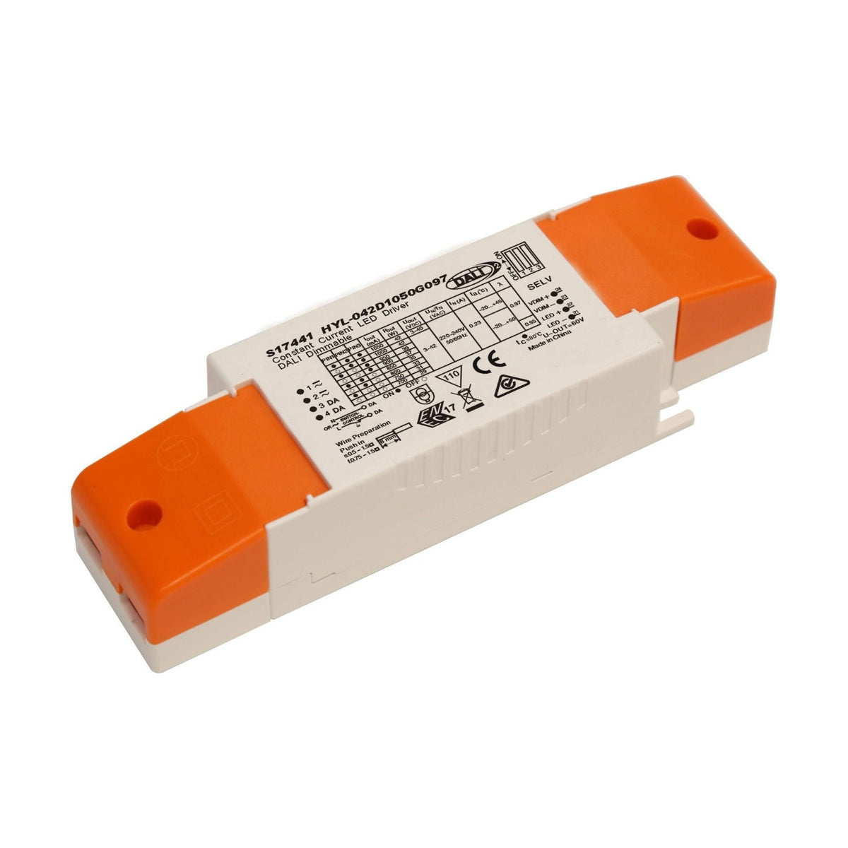 42W IP20 DALI Dimmable Constant Current LED Driver