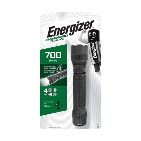 Energizer LED Rechargeable Torch 700lm - TAC-R 700 retail pack