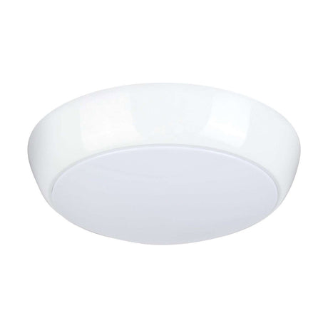 15W IP65 CCT Adjustable Microwave Sensor Bulkhead - White