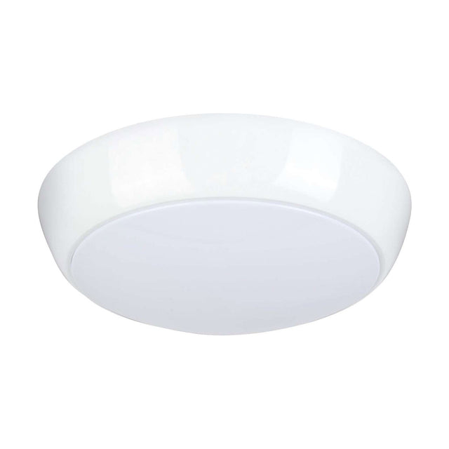 15W IP65 CCT Adjustable Microwave Sensor Bulkhead - White