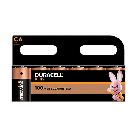 Duracell Plus Power C Batteries (LR14) - 6 Pack retail pack