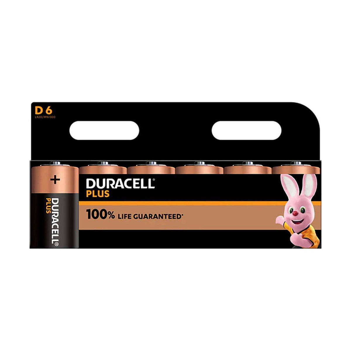 Duracell Plus Power D Batteries (LR20) - 6 Pack retail pack