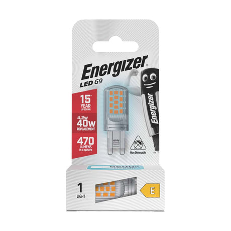 G9 LED Capsule Bulb 4.2W 470lm Non-Dimmable - Daylight 6500K retail pack