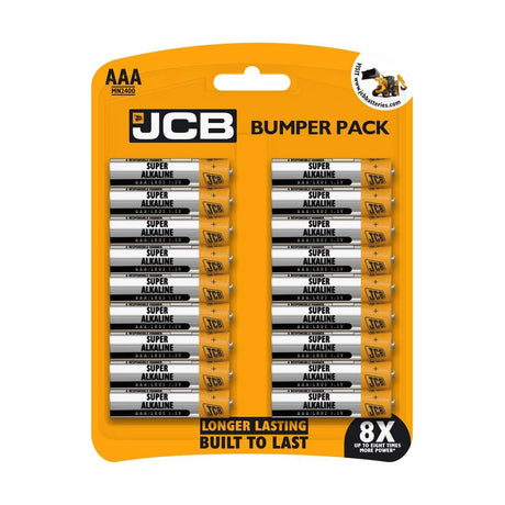 JCB Super Alkaline AAA Batteries (LR03) - 18 Pack retail pack