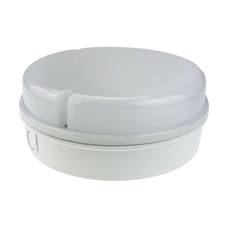 8W IP65 Tamper Proof Bulkhead - White