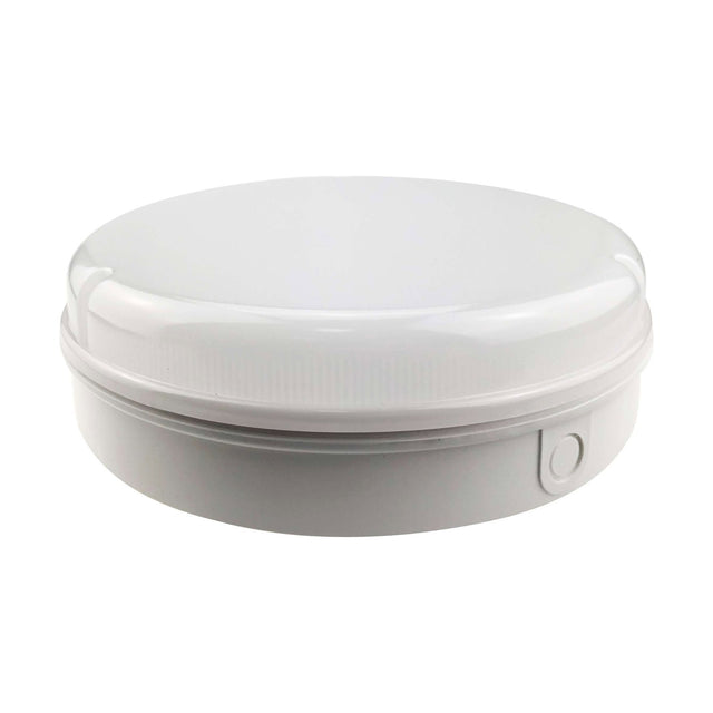 15W Tamper Proof Bulkhead Body - White