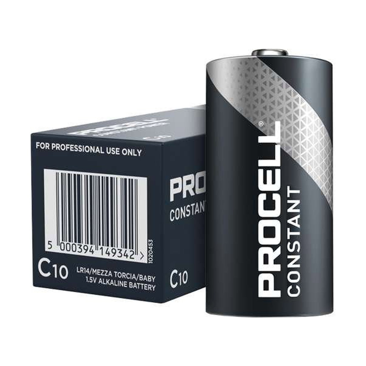 Duracell Procell Constant C Batteries (LR14) - 10 Pack retail pack