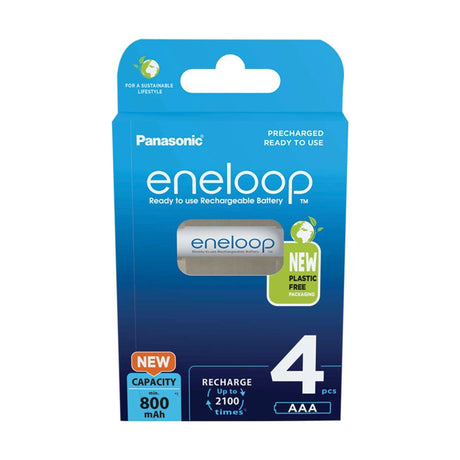 Panasonic Eneloop AAA Batteries (HR03) - 4 Pack retail pack