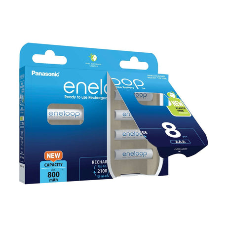 Panasonic Eneloop AAA Batteries (HR03) - 8 Pack retail pack