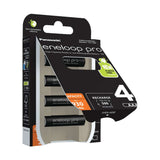 Panasonic Eneloop Pro AAA Batteries (HR03) - 4 Pack retail pack
