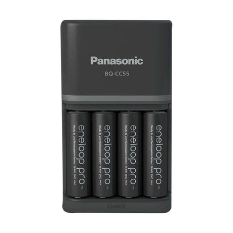 Panasonic Eneloop Pro BQ-CC55 Charger + 4x AA 2500mAh Batteries