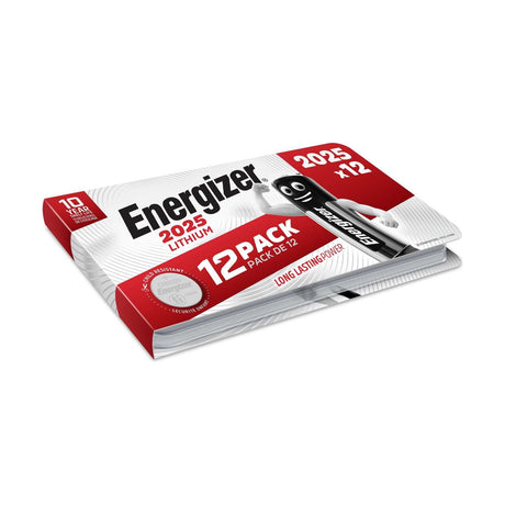 Energizer Lithium Coin Batteries (CR2025) - 12 Pack retail pack