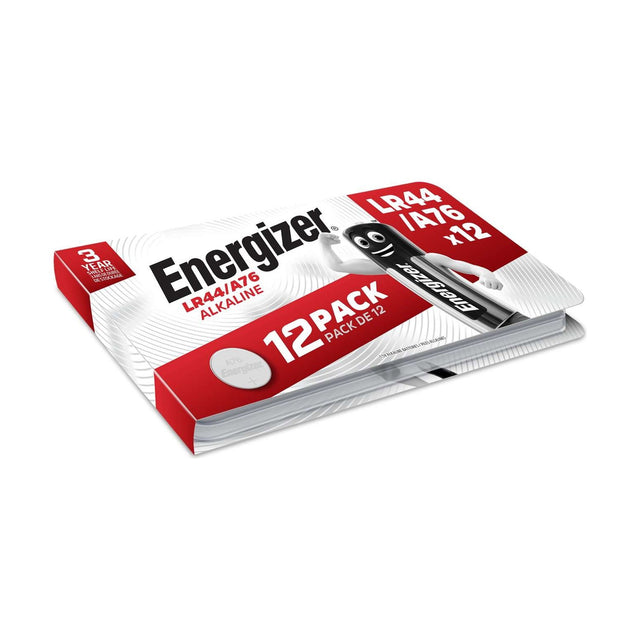 Energizer Alkaline LR44 Batteries (A76) - 12 Pack retail pack