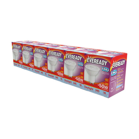 LED GU10 4.7W 345lm Daylight 6500K - 6 Pack retail pack