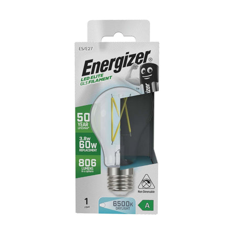 E27 (ES) LED GLS Bulb 3.8W 806lm Non-Dimmable - Daylight 6500K retail pack