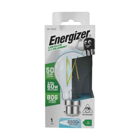 B22 (BC) LED GLS Bulb 3.8W 806lm Non-Dimmable - Daylight 6500K retail pack