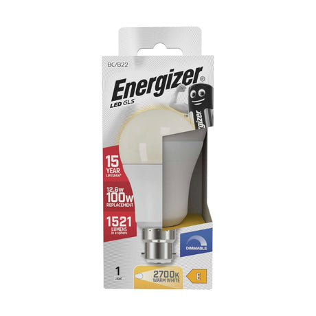 B22 (BC) LED GLS Bulb 12.6W 1521lm Dimmable - Warm White 2700K retail pack