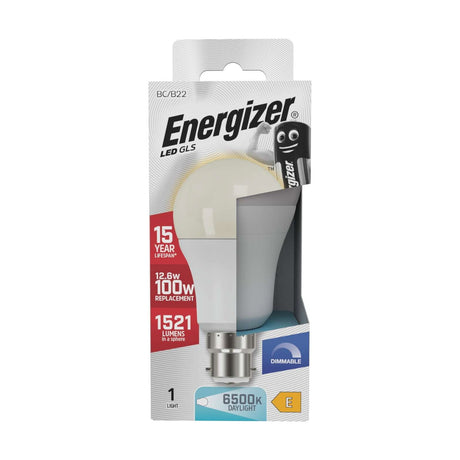 B22 (BC) LED GLS Bulb 12.6W 1521lm Dimmable - Daylight 6500K retail pack