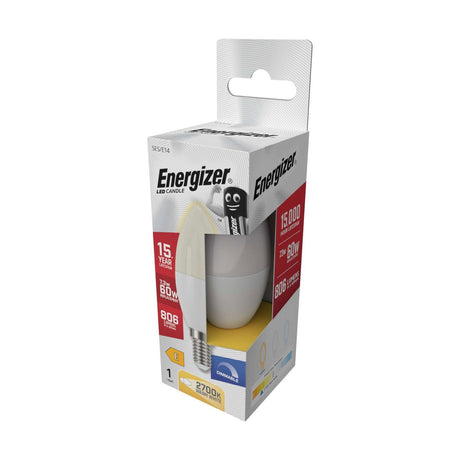 E14 (SES) LED Candle Bulb 7.3W 806lm Dimmable - Warm White 2700K retail pack