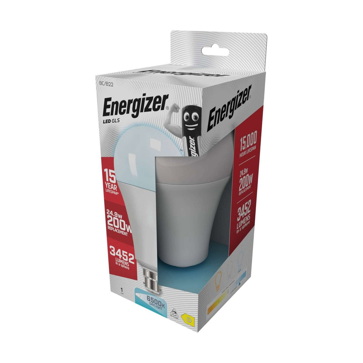 B22 (BC) LED GLS Bulb 24.9W 3452lm - Daylight 6500K retail pack