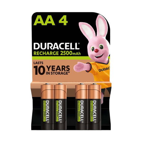 Duracell Recharge AA Batteries - 4 Pack retail pack